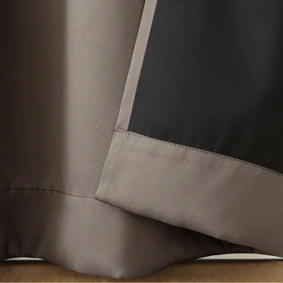 Sun Zero Oslo Home Theater 100% Blackout Rod Pocket Curtain Panel Set of 2 - Picture 4 of 7